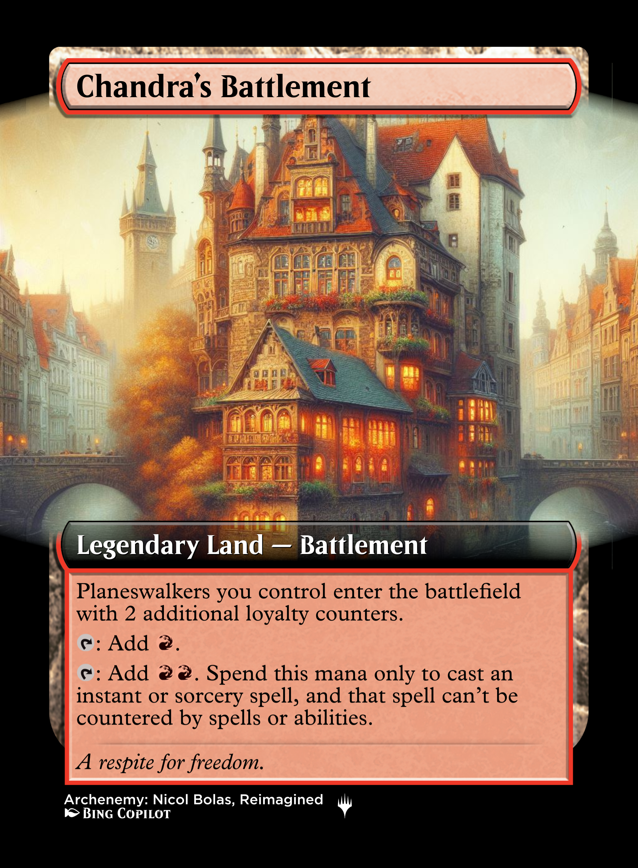 /joshuaboniface/MTG-Variants/raw/commit/f257f3feb798e1e279973e9e93e47c98a7f8d04a/images/card-renders/ChandrasBattlement.png