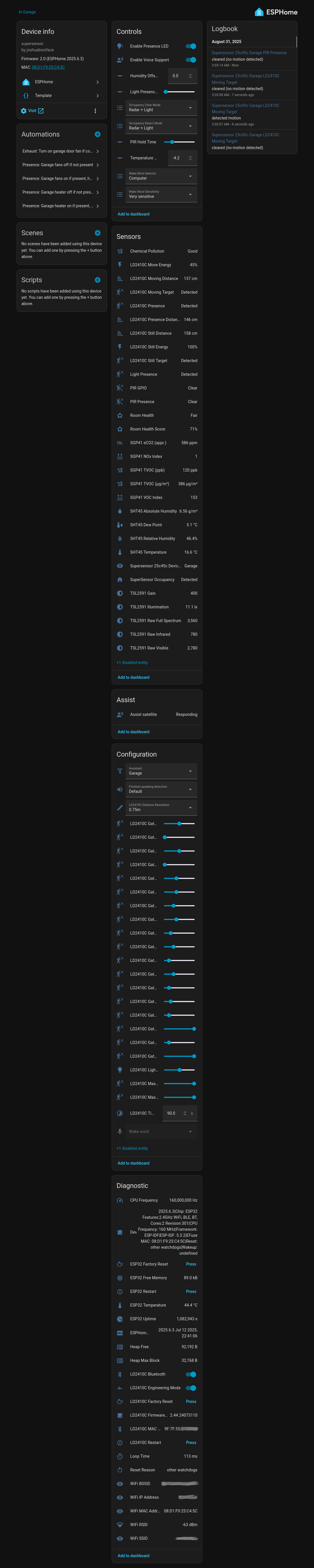 Home Assistant Dashboard